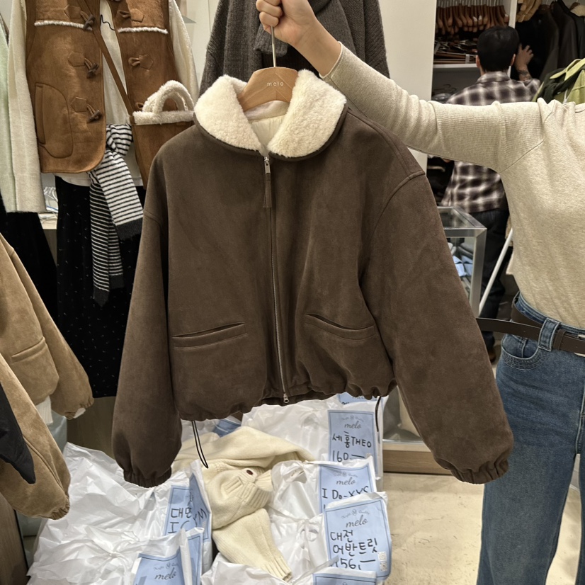 MELO東大門㊣代購女裝新款推薦休閑熱賣25秋冬職業人氣夾克MELO夾克