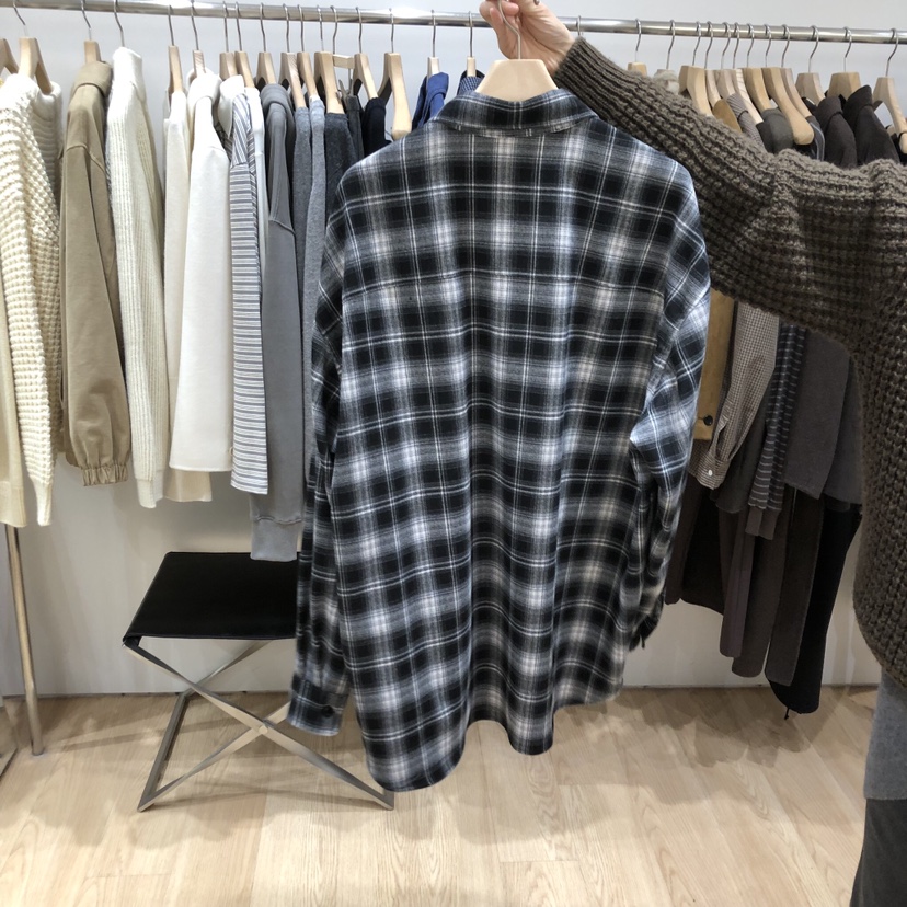 HAUS-A東大門㊣直郵女士新款推薦真品職業熱賣襯衫蕾絲衫格紋HAUS-A襯衫/蕾絲衫