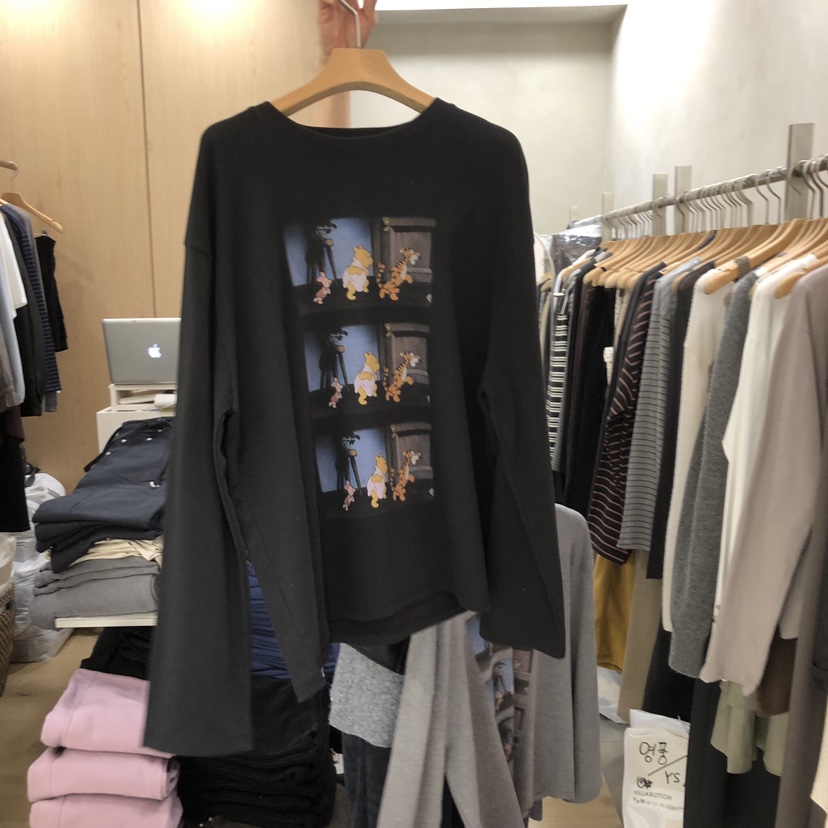 VILLABUTTON東大門㊣直郵女士新款推薦熱賣時尚職業長袖T恤VILLABUTTON長袖T恤圖色2