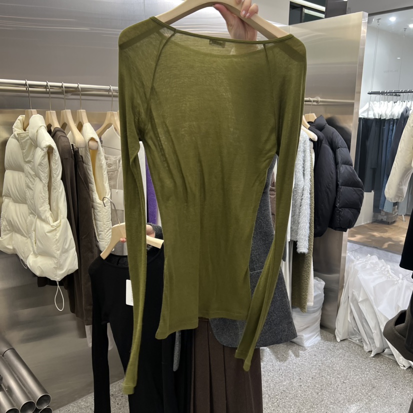 VELVET UNDERGROUND韓國直郵㊣女裝新款25秋冬人氣長袖T恤VELVET UNDERGROUND長袖T恤