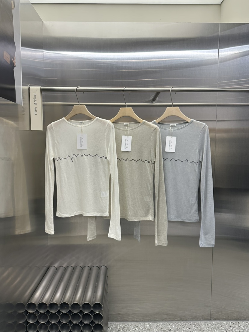 VELVET UNDERGROUND東大門㊣實拍女士新品推薦職業長袖T恤VELVET UNDERGROUND長袖T恤圖色3左三色