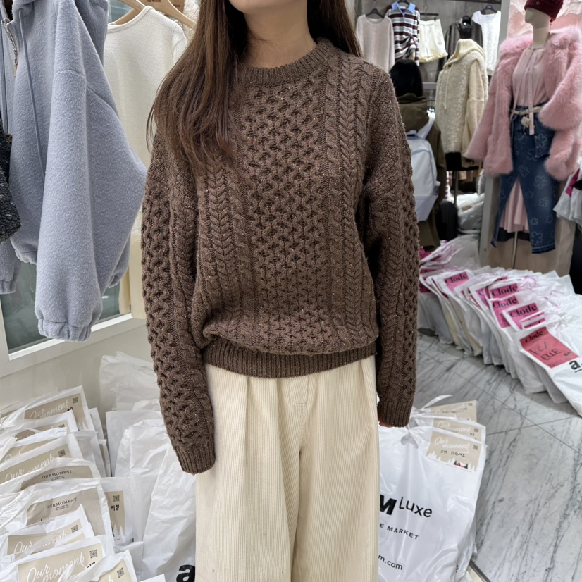 OURMOMENT東大門㊣直郵女士新款25秋冬熱賣時尚真品職業針織衫OURMOMENT針織衫圖色3