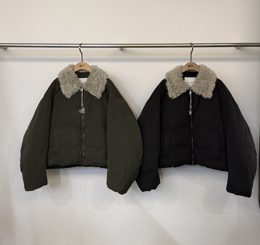 TWENTY FOUR SEVEN24-7韓國代購㊣女士新品熱賣夾克羊毛羊皮填充絨TEWNTY FOUR SEVEN24-7夾克
