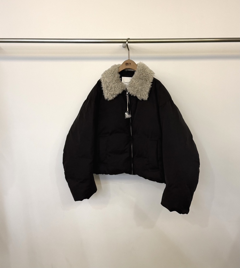TWENTY FOUR SEVEN24-7韓國代購㊣女士新品熱賣夾克羊毛羊皮填充絨TEWNTY FOUR SEVEN24-7夾克