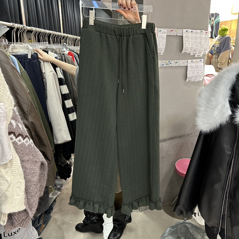 MOMAZU韓國直郵㊣女裝新品真品熱賣時尚25秋冬休閑人氣休閑褲MOMAZU休閑褲