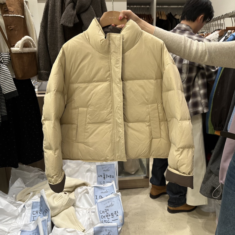 MELO東大門㊣代購女士新品真品人氣推薦時尚短款羽絨服填充MELO短款羽絨服圖色2