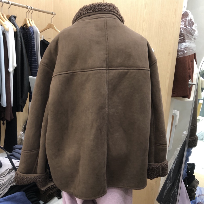 VILLABUTTON韓國直郵㊣女裝新品25秋冬人氣熱賣推薦夾克麂皮VILLABUTTON夾克