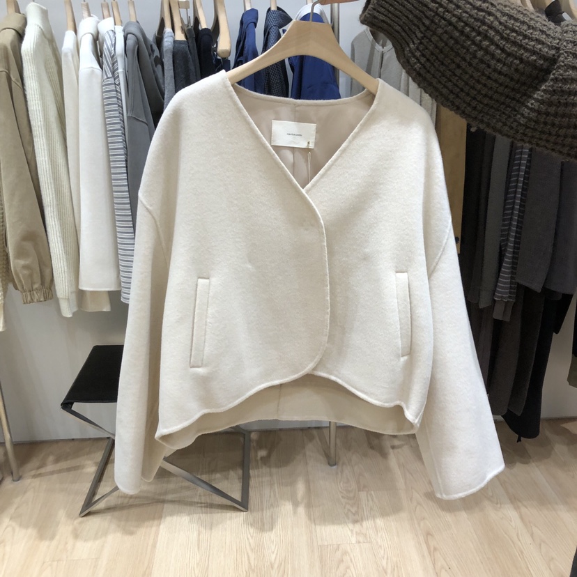 HAUS-A東大門㊣直郵女士新品人氣時尚25秋冬熱賣休閑夾克V領HAUS-A夾克