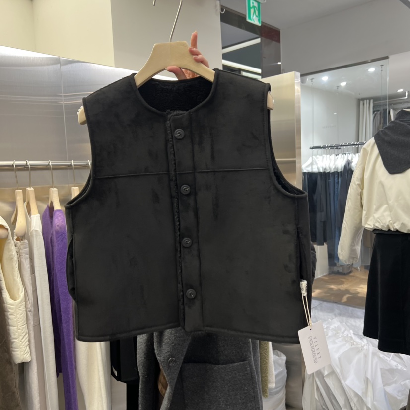 VELVET UNDERGROUND韓國代購㊣女士新款人氣推薦馬甲里外穿VELVET UNDERGROUND馬甲