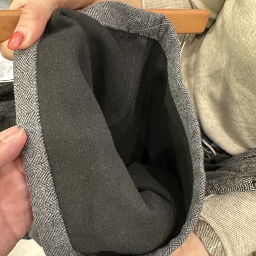 MELO韓國代購㊣女裝新品時尚休閑推薦25秋冬熱賣休閑褲人字紋MELO休閑褲