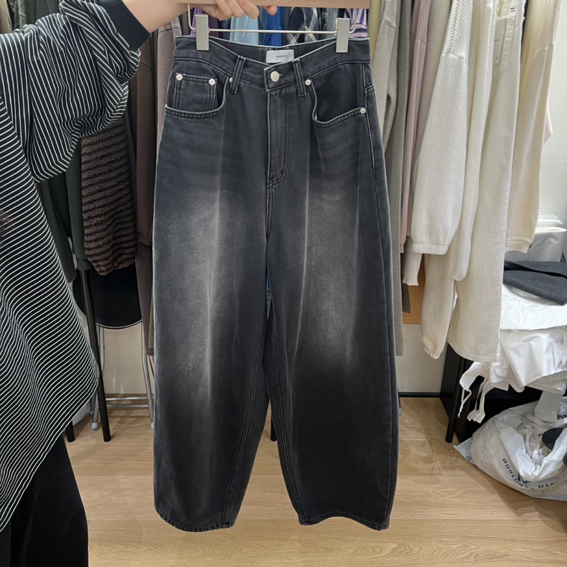 SPAGHETTI東大門㊣代購女裝新品人氣熱賣25秋冬真品牛仔褲拉絨spaghetti牛仔褲圖色2