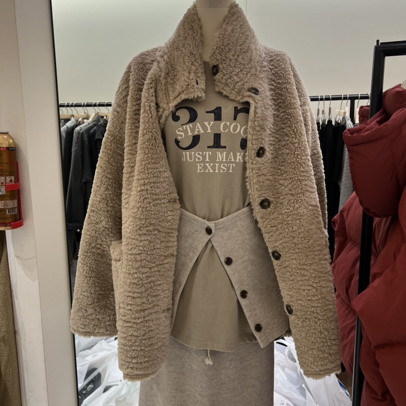 SPAGHETTI東大門㊣直郵女裝新款休閑時尚人氣職業真品短款大衣spaghetti短款大衣