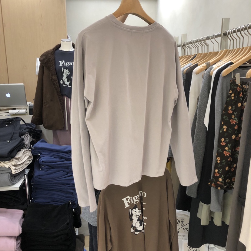 VILLABUTTON韓國直郵㊣女士新款時尚推薦人氣休閑25秋冬長袖T恤VILLABUTTON長袖T恤