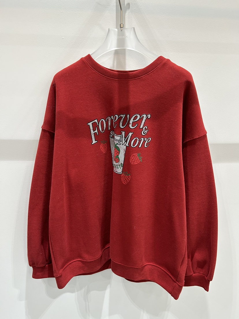 LOOKK東大門㊣實拍女裝新款25秋冬熱賣人氣真品時尚職業衛衣LOOKK衛衣圖色2