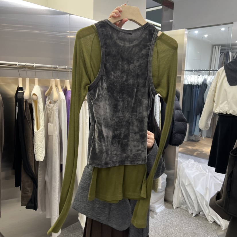 VELVET UNDERGROUND韓國直郵㊣女士新品職業吊帶背心不含內搭天鵝絨VELVET UNDERGROUND吊帶/背心