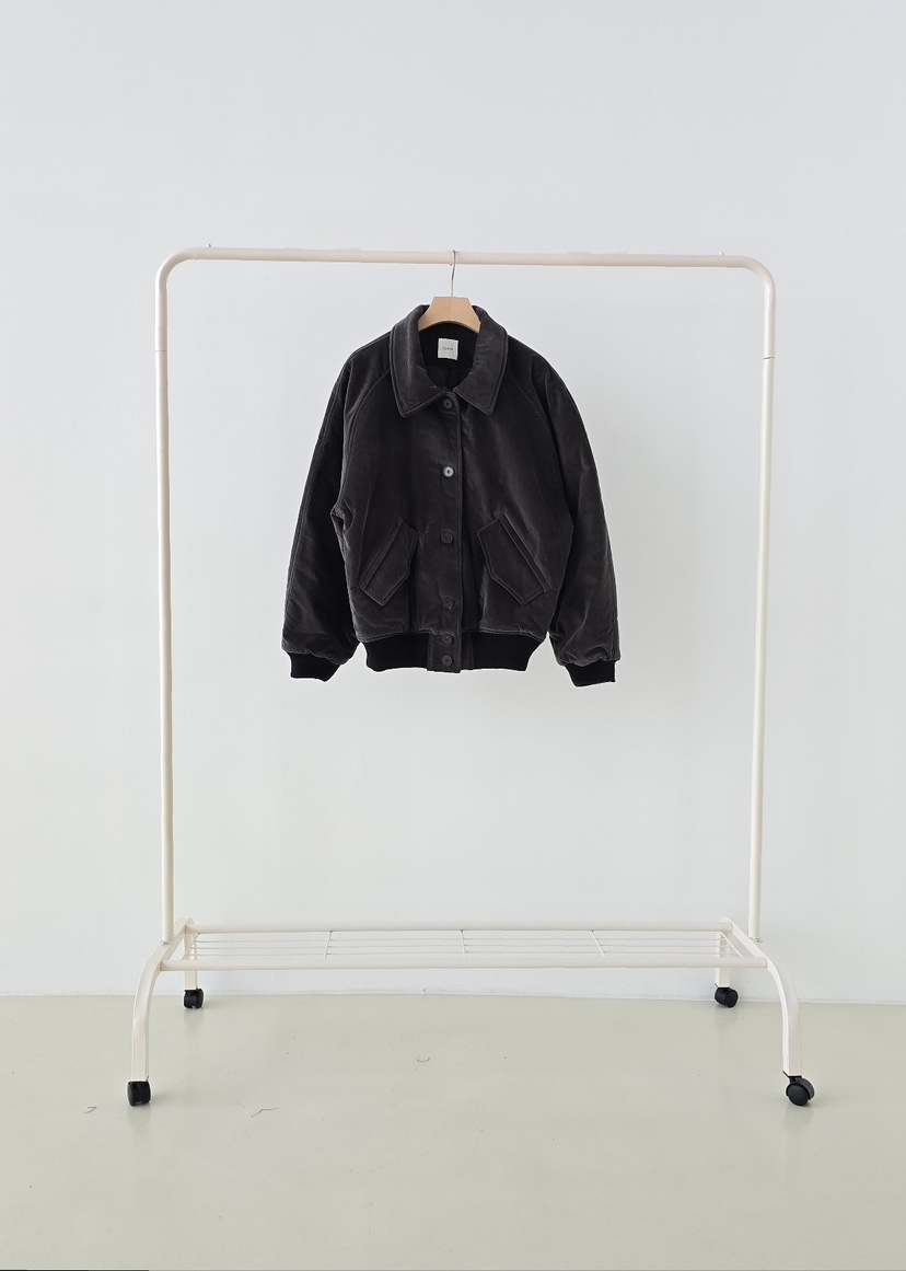 J SHOP韓國代購㊣女士新款休閑人氣職業25秋冬熱賣夾克羅紋J_SHOP夾克