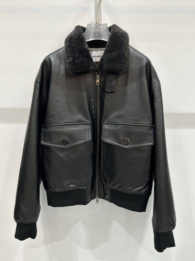 LOOKK韓國直郵㊣女裝新品真品人氣推薦休閑時尚職業夾克皮革LOOKK夾克圖色2