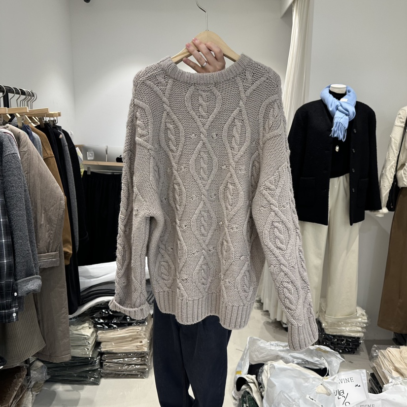 IRVINE韓國代購㊣女士新款真品時尚職業熱賣人氣休閑針織衫絨IRVINE針織衫