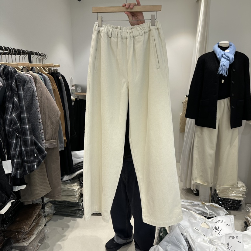 IRVINE東大門㊣實拍女裝新款時尚真品熱賣25秋冬休閑休閑褲IRVINE休閑褲