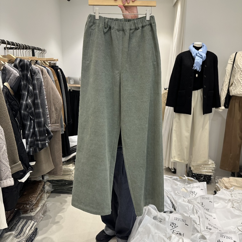 IRVINE東大門㊣實拍女裝新款時尚真品熱賣25秋冬休閑休閑褲IRVINE休閑褲圖色2