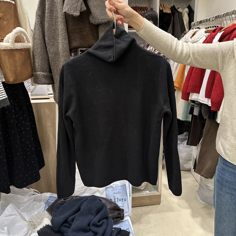 MELO東大門㊣實拍女裝新款真品推薦職業25秋冬時尚熱賣長袖T恤MELO長袖T恤圖色8