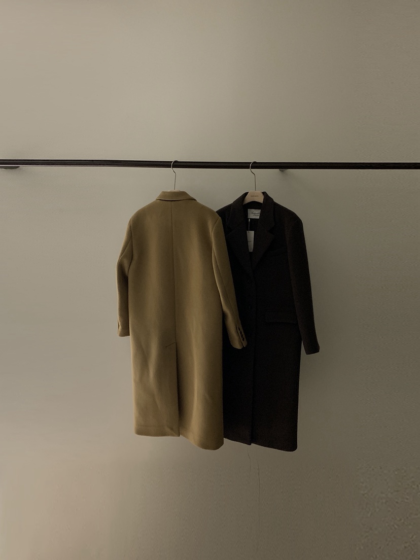 ANDYOUBROWN東大門㊣實拍女裝新款人氣25秋冬中長款大衣羊毛ANDYOUBROWN中長款大衣