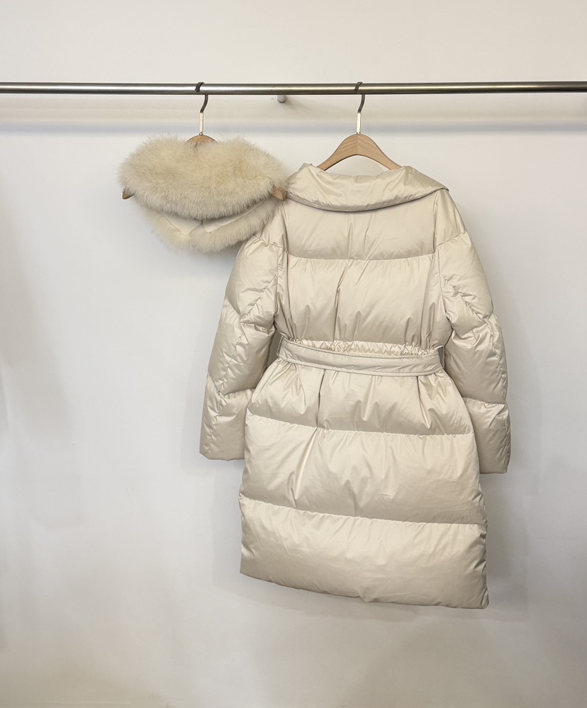 TWENTY FOUR SEVEN24-7東大門㊣直郵女士新品熱賣長款羽絨服狐貍填充絨TEWNTY FOUR SEVEN24-7長款羽絨服