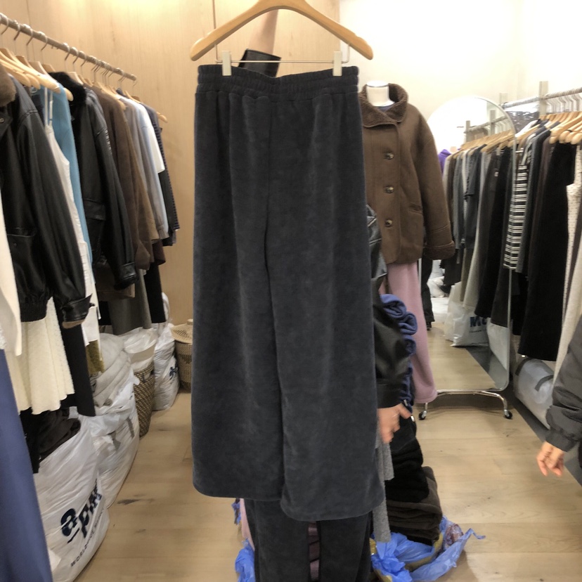 VILLABUTTON韓國代購㊣女裝新品時尚熱賣休閑真品休閑褲加絨VILLABUTTON休閑褲