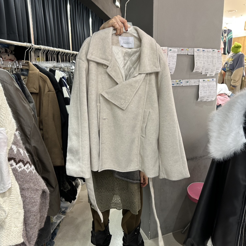 MOMAZU東大門㊣實拍女士新款熱賣休閑真品25秋冬推薦時尚夾克MOMAZU夾克