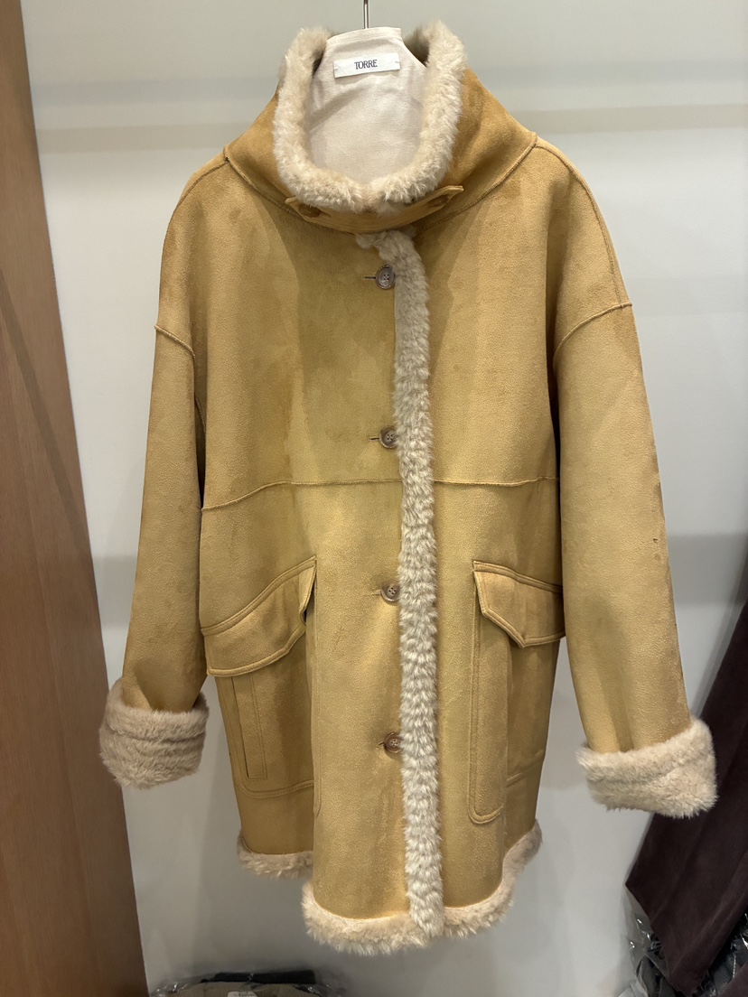 TORRE韓國直郵㊣女士新款熱賣時尚25秋冬推薦人氣中長款大衣TORRE中長款大衣