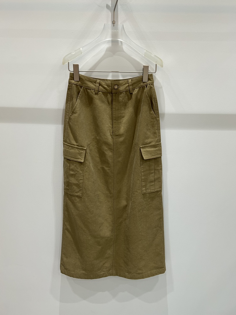 LOOKK韓國直郵㊣女裝新品職業推薦25秋冬休閑熱賣人氣時尚長裙LOOKK長裙圖色2