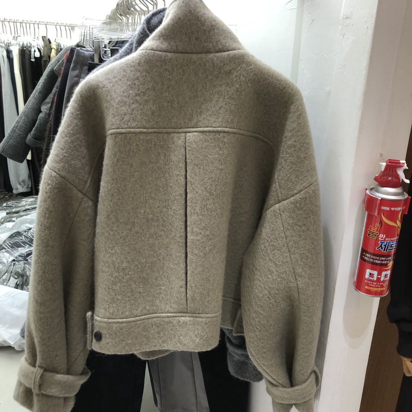 PADO韓國代購㊣女士新款真品休閑推薦時尚熱賣25秋冬短款大衣PADO短款大衣