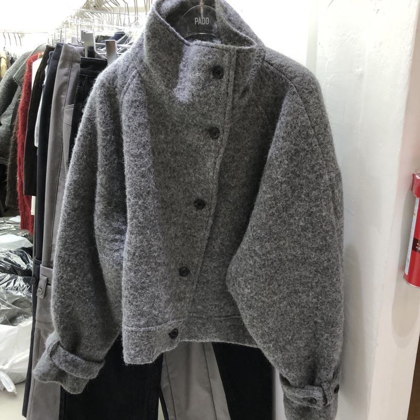 PADO韓國代購㊣女士新款真品休閑推薦時尚熱賣25秋冬短款大衣PADO短款大衣圖色2