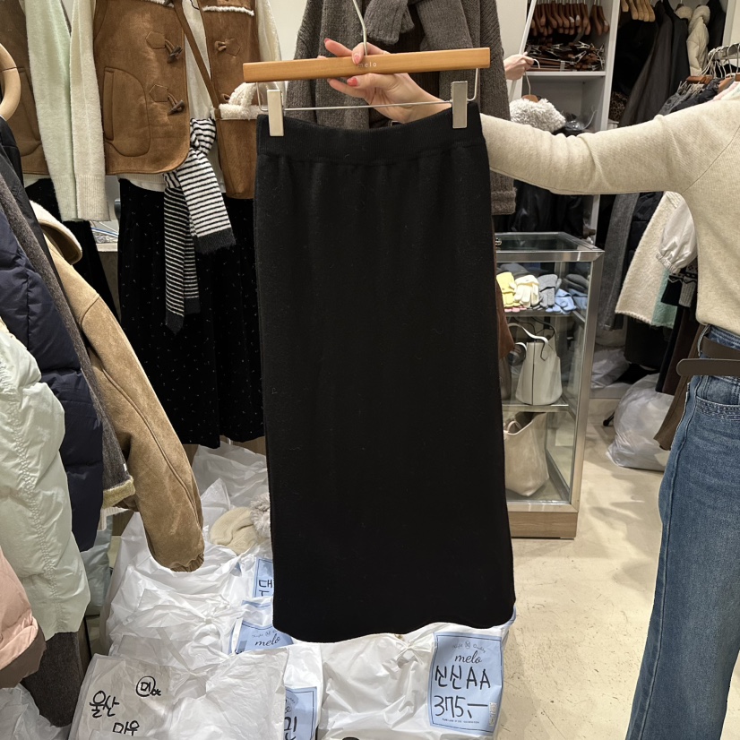 MELO東大門㊣代購女裝新款時尚熱賣真品休閑25秋冬職業長裙MELO長裙圖色5