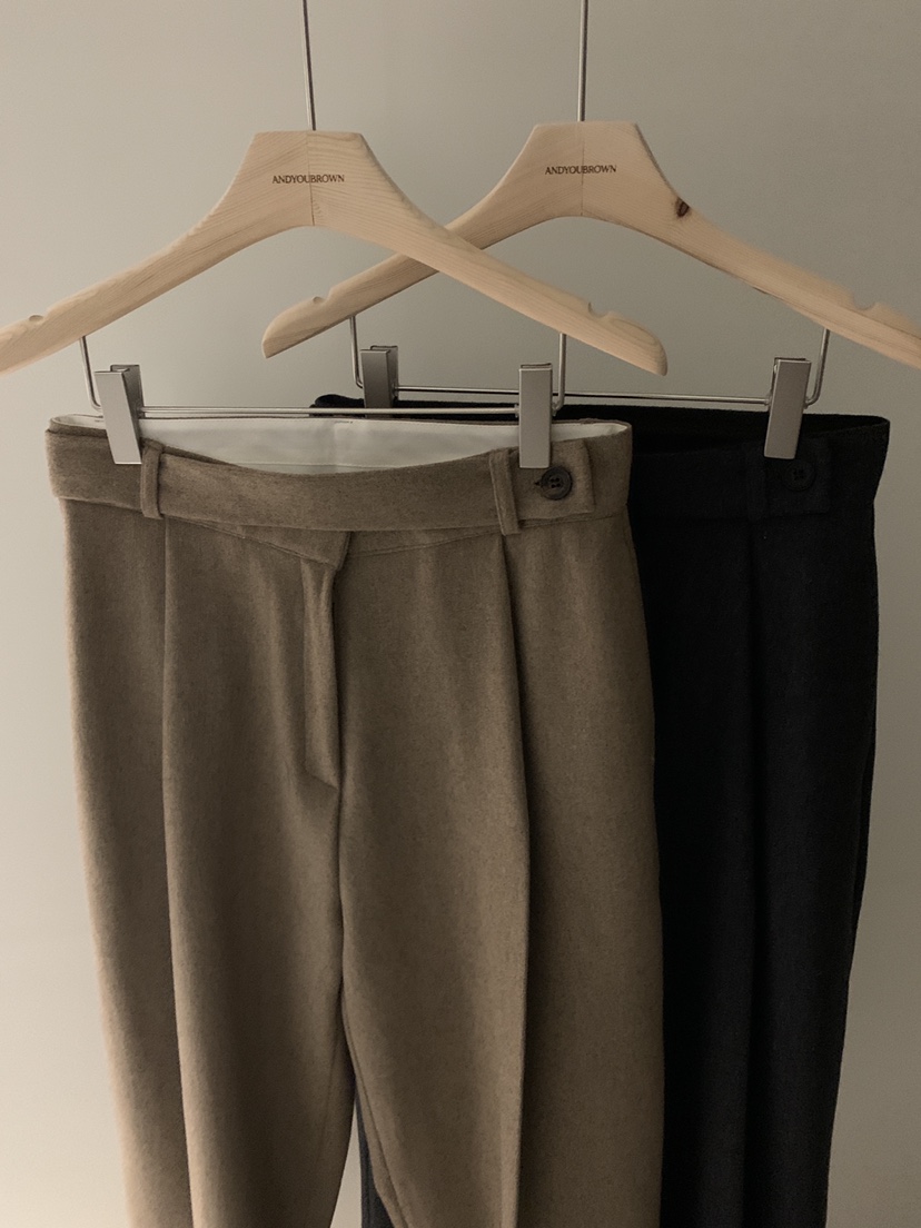 ANDYOUBROWN東大門㊣實拍女裝新款真品25秋冬推薦休閑褲羊毛ANDYOUBROWN休閑褲