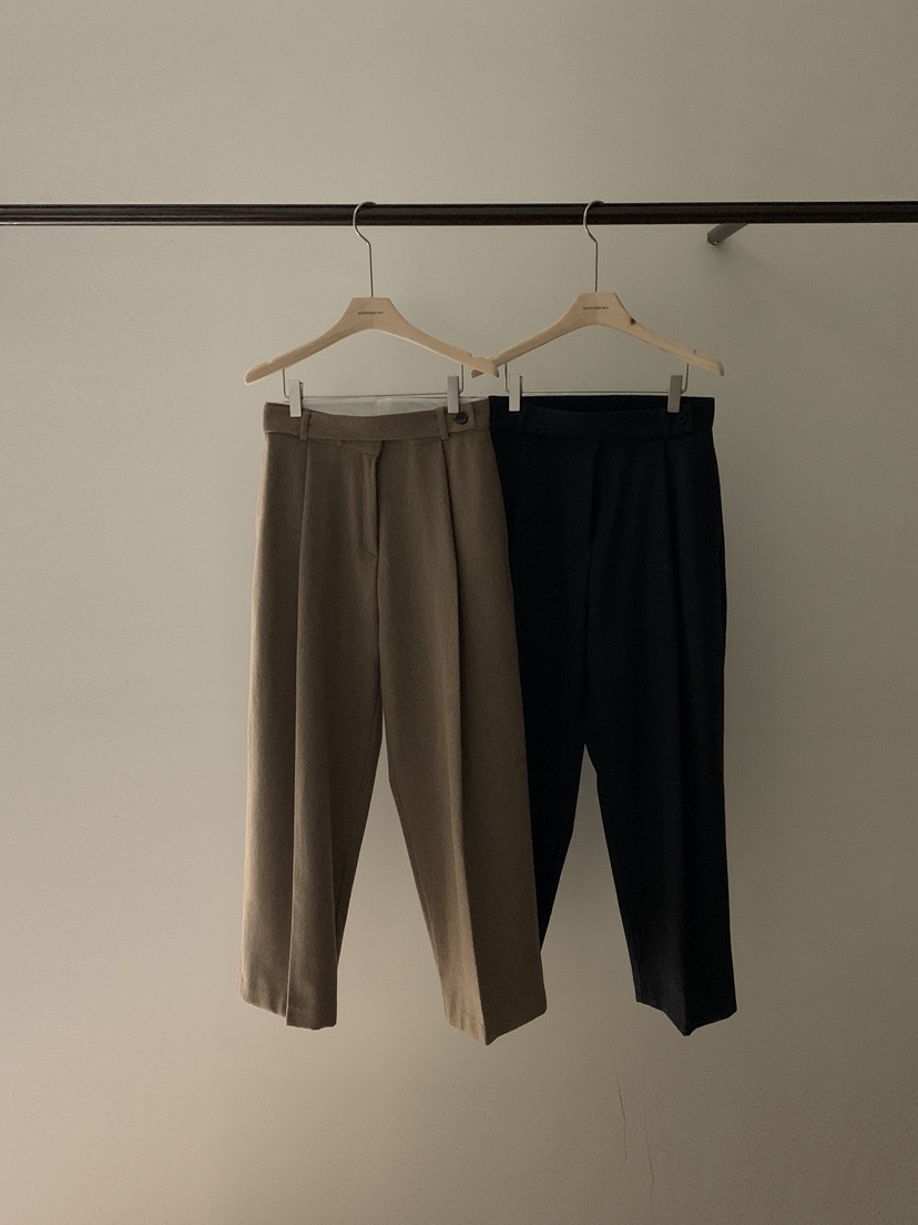 ANDYOUBROWN東大門㊣實拍女裝新款真品25秋冬推薦休閑褲羊毛ANDYOUBROWN休閑褲圖色2左二色