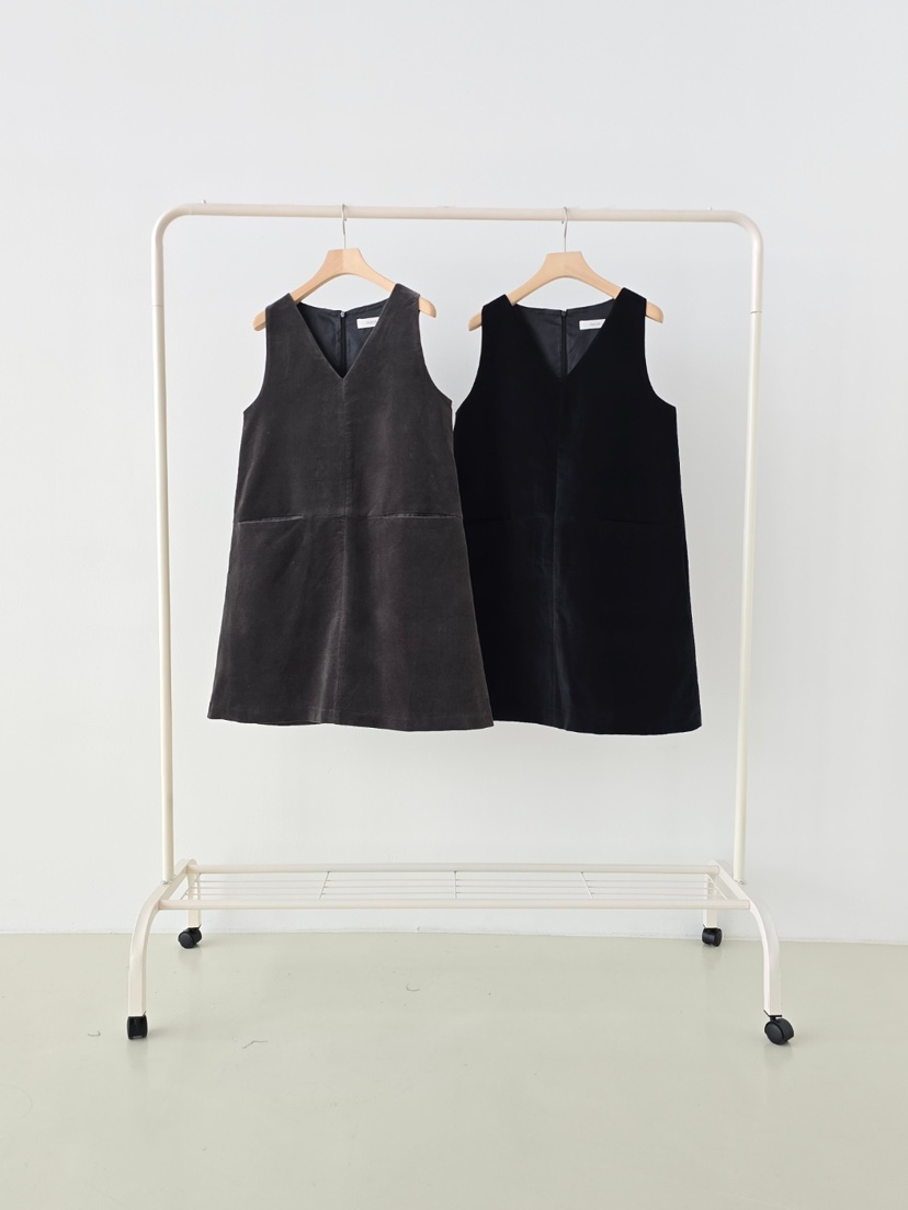 J SHOP東大門㊣實拍女裝新款人氣休閑25秋冬真品連衣裙羅紋J_SHOP連衣裙