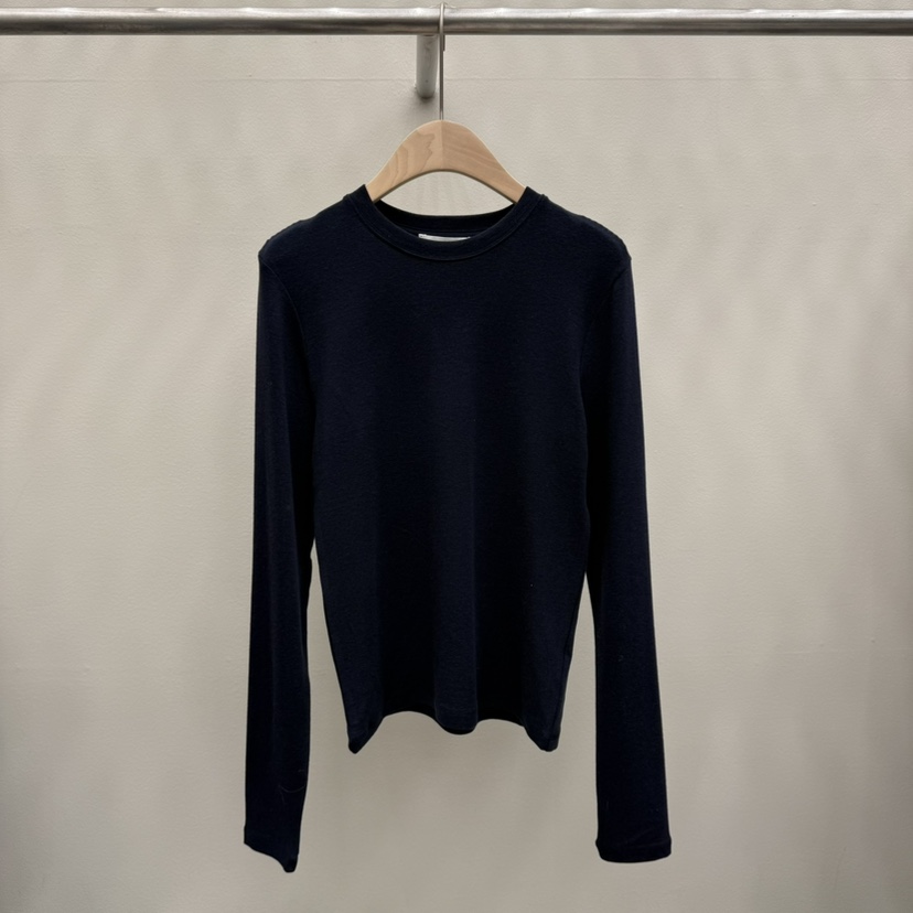 EOOB/LAMEREI韓國代購㊣女士新品職業時尚真品長袖T恤羊毛EOOB/LAMEREI長袖T恤圖色4深藍色
