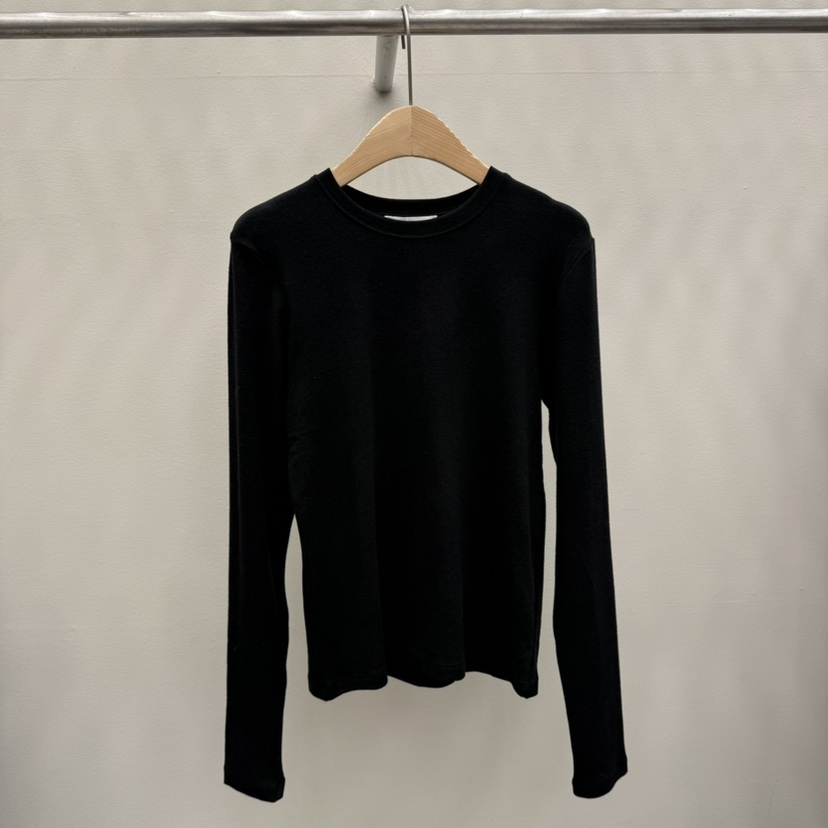 EOOB/LAMEREI韓國代購㊣女士新品職業時尚真品長袖T恤羊毛EOOB/LAMEREI長袖T恤圖色5黑色