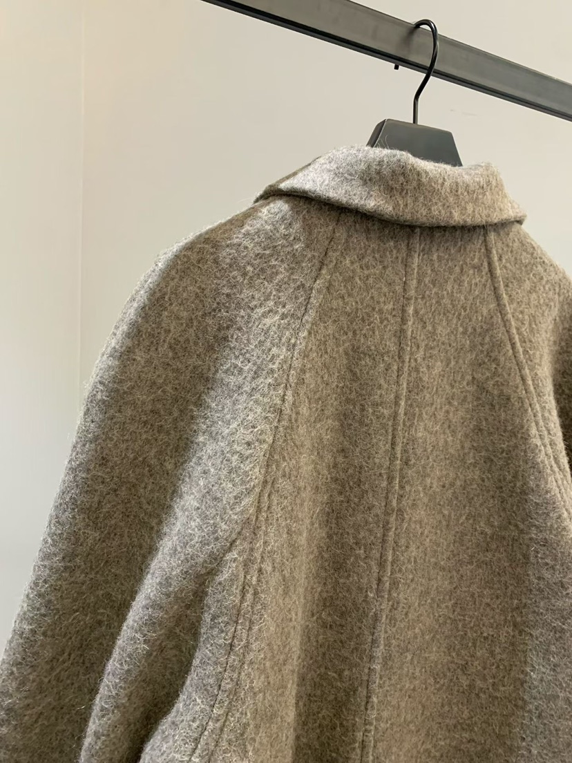 SOFTNESS韓國代購㊣女裝新品人氣真品25秋冬中長款大衣羊駝毛Softness/Cosmic中長款大衣