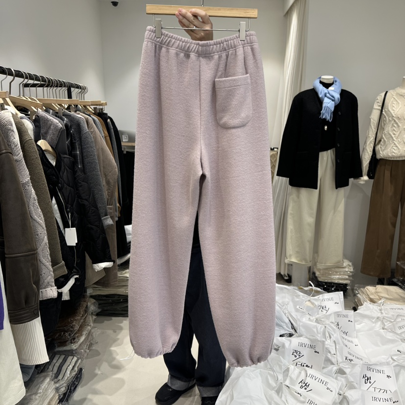 IRVINE東大門㊣直郵女士新品人氣時尚熱賣休閑25秋冬休閑褲羊毛IRVINE休閑褲