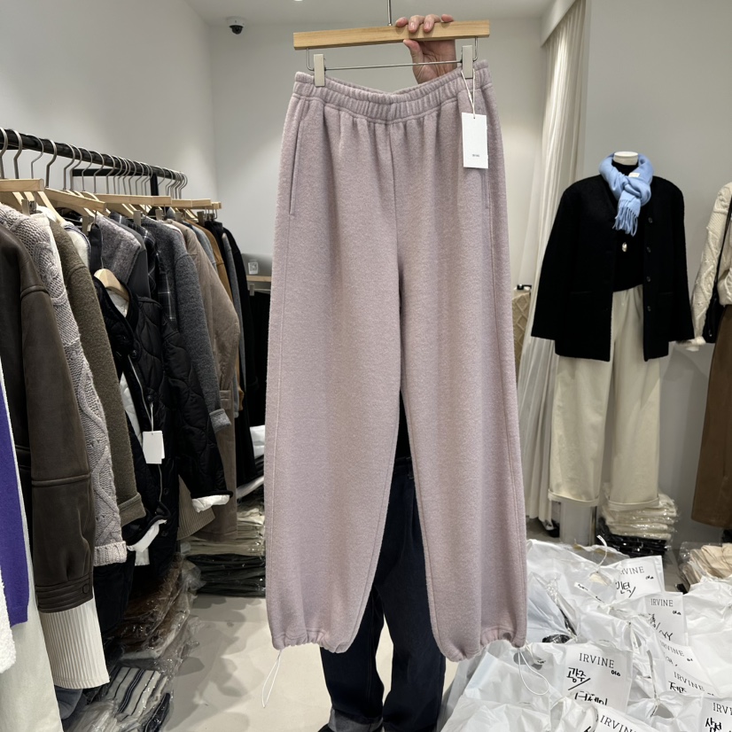 IRVINE東大門㊣直郵女士新品人氣時尚熱賣休閑25秋冬休閑褲羊毛IRVINE休閑褲