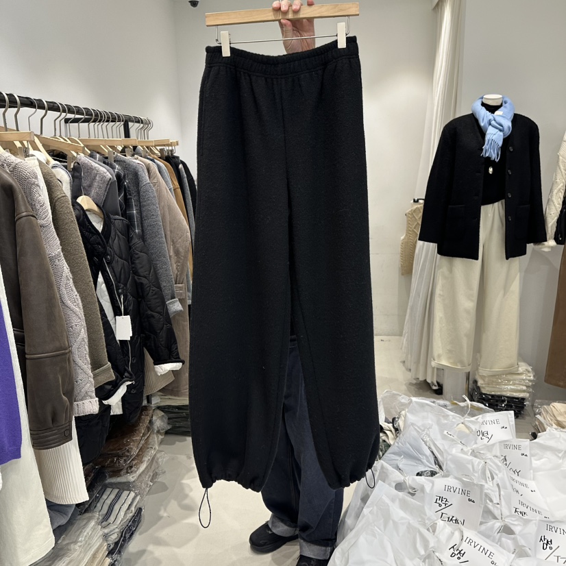 IRVINE東大門㊣直郵女士新品人氣時尚熱賣休閑25秋冬休閑褲羊毛IRVINE休閑褲圖色4