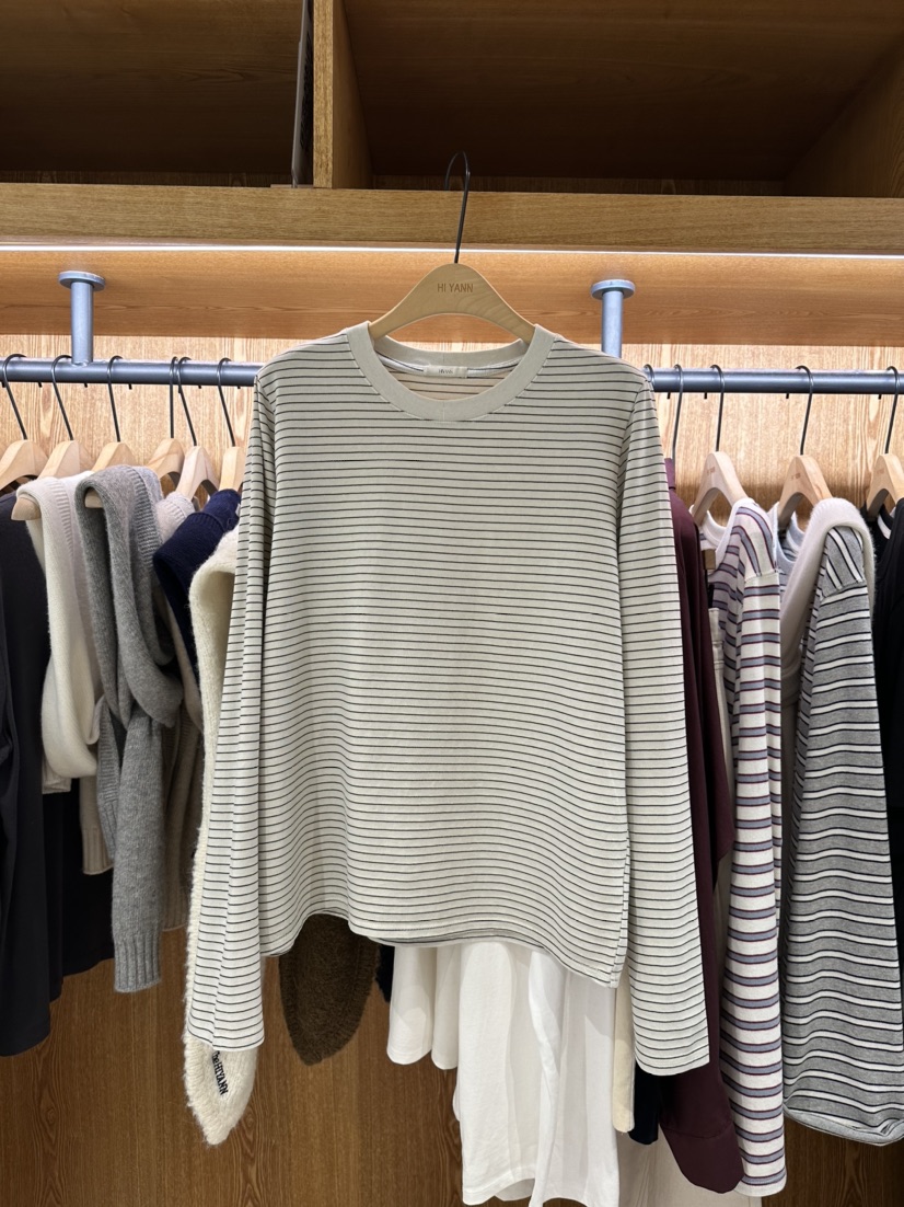 HI YANN東大門㊣代購女士新款職業休閑人氣推薦熱賣長袖T恤HI YANN長袖T恤