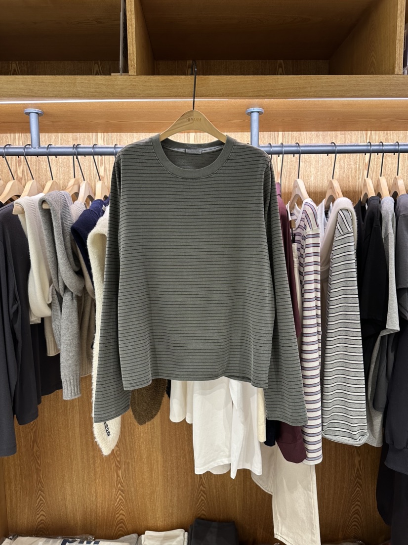 HI YANN東大門㊣代購女士新款職業休閑人氣推薦熱賣長袖T恤HI YANN長袖T恤圖色3