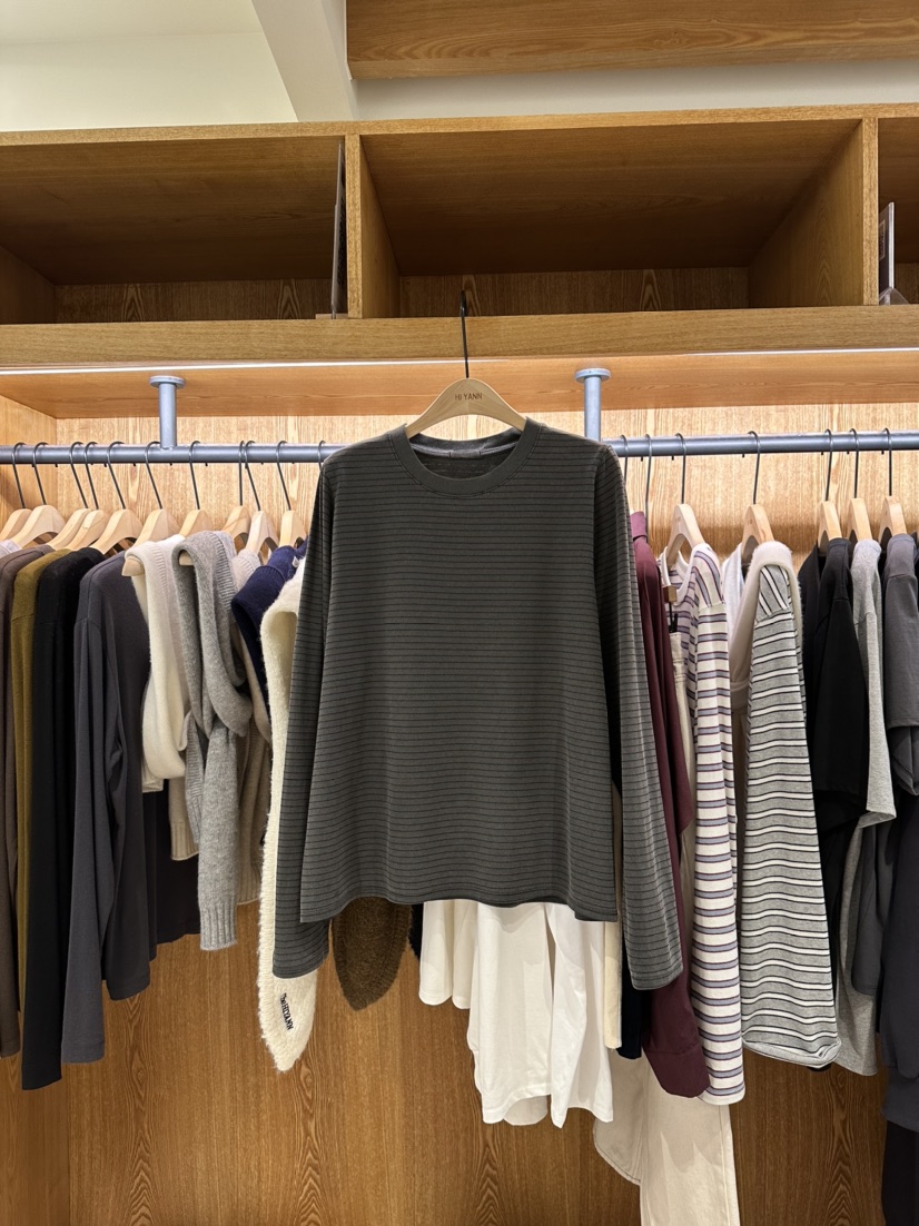 HI YANN東大門㊣代購女士新款職業休閑人氣推薦熱賣長袖T恤HI YANN長袖T恤圖色4