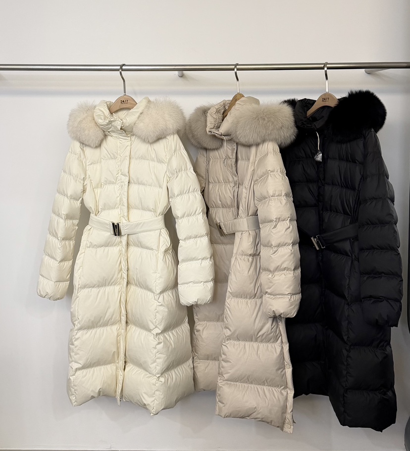 TWENTY FOUR SEVEN24-7東大門㊣代購女裝新款熱賣長款羽絨服填充長款鴨絨TEWNTY FOUR SEVEN24-7長款羽絨服