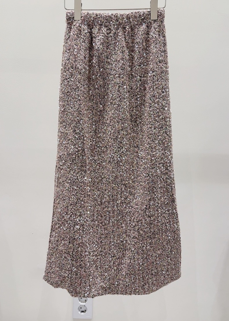 AWESOME-P韓國代購㊣女士新品職業真品時尚人氣長裙粗花呢AWESOME-P長裙