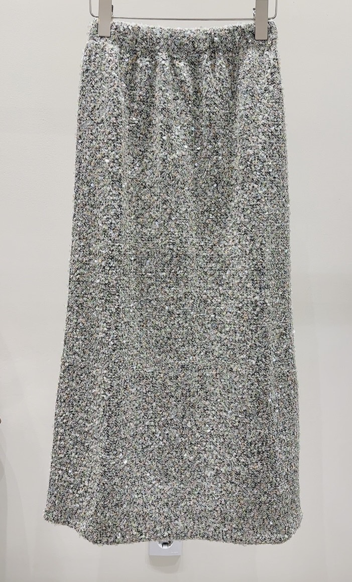 AWESOME-P韓國代購㊣女士新品職業真品時尚人氣長裙粗花呢AWESOME-P長裙圖色2