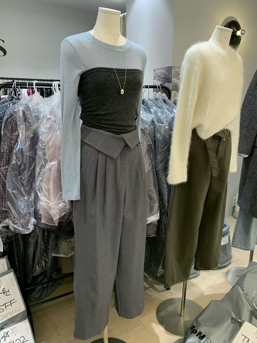 SOFTNESS韓國代購㊣女裝新款真品職業25秋冬人氣休閑褲羊毛Softness/Cosmic休閑褲